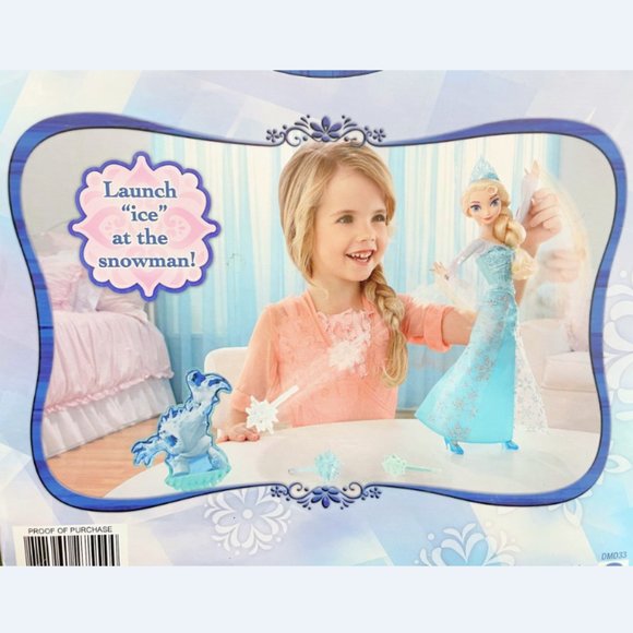 NEW 2014 Mattel Disney Frozen Ice Power Elsa Doll-Light Up Snowflake - Picture 9 of 13